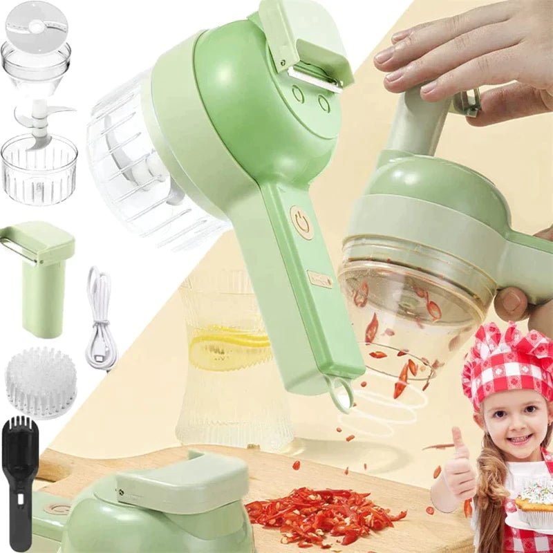 4 in 1 Multifunctional Electric Vegetable Cutter - Givemethisnow