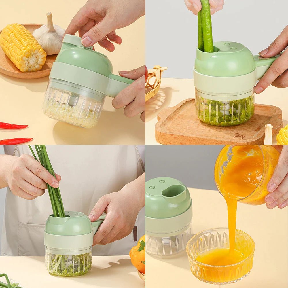 4 in 1 Multifunctional Electric Vegetable Cutter - Givemethisnow
