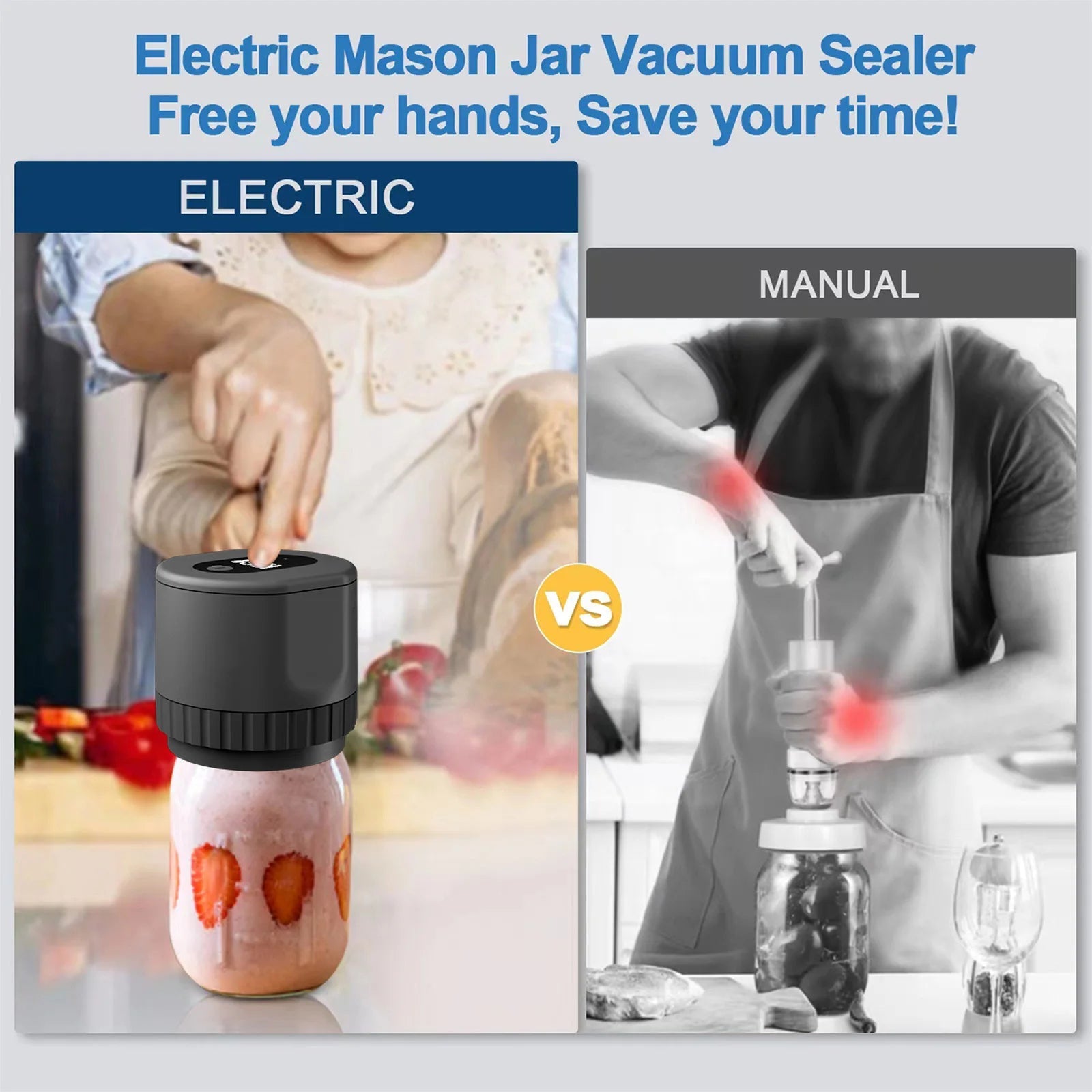 Electric Mason Jar Vacuum Sealer Kit - Givemethisnow