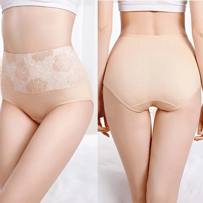 High Waist Abdominal Slimming Cotton Underwear - Givemethisnow