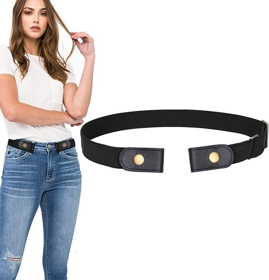 No-Buckle Women's Belt Adjustable & Elastic - Givemethisnow