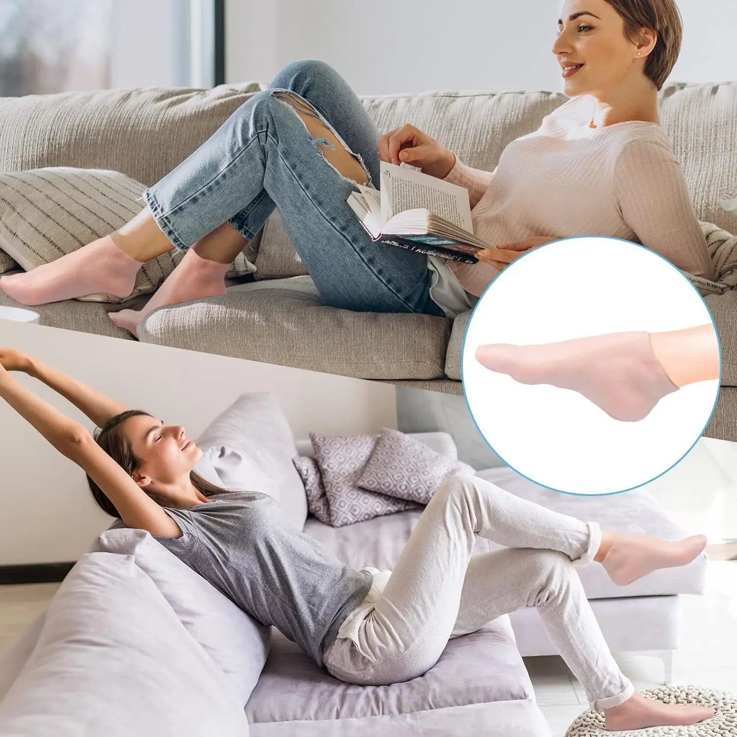 Silicone Foot Care Socks - Givemethisnow