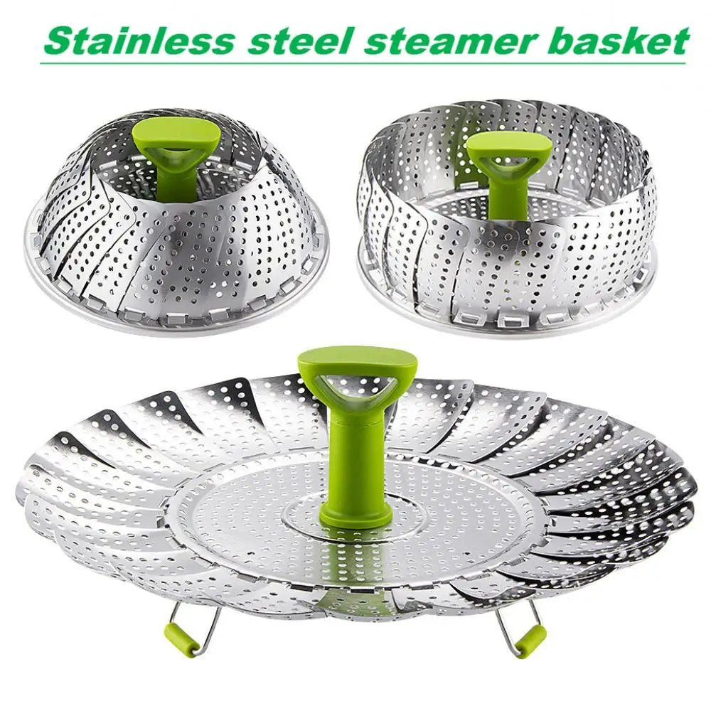 Stainless Steel Folding Steamer Basket - Givemethisnow