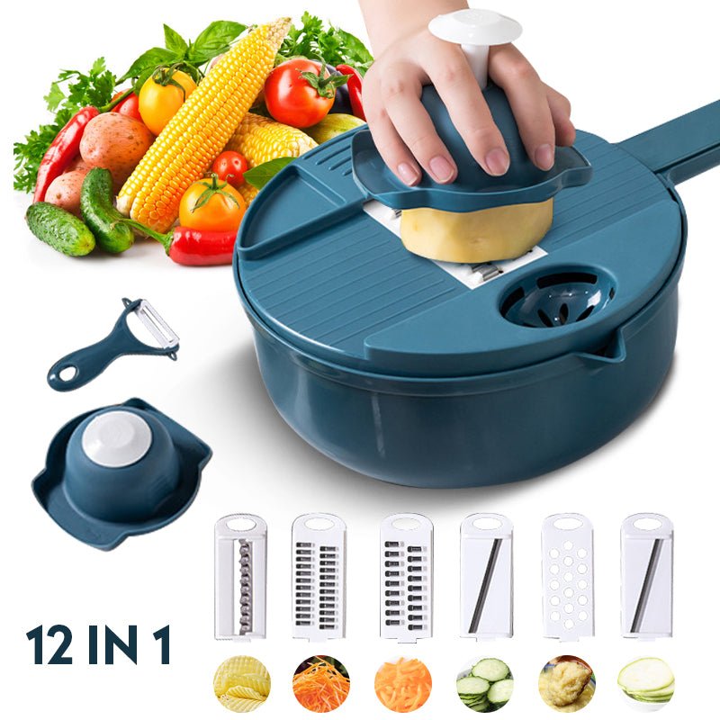 12 In 1 Multifunction Slicer Cutter Set - Givemethisnow