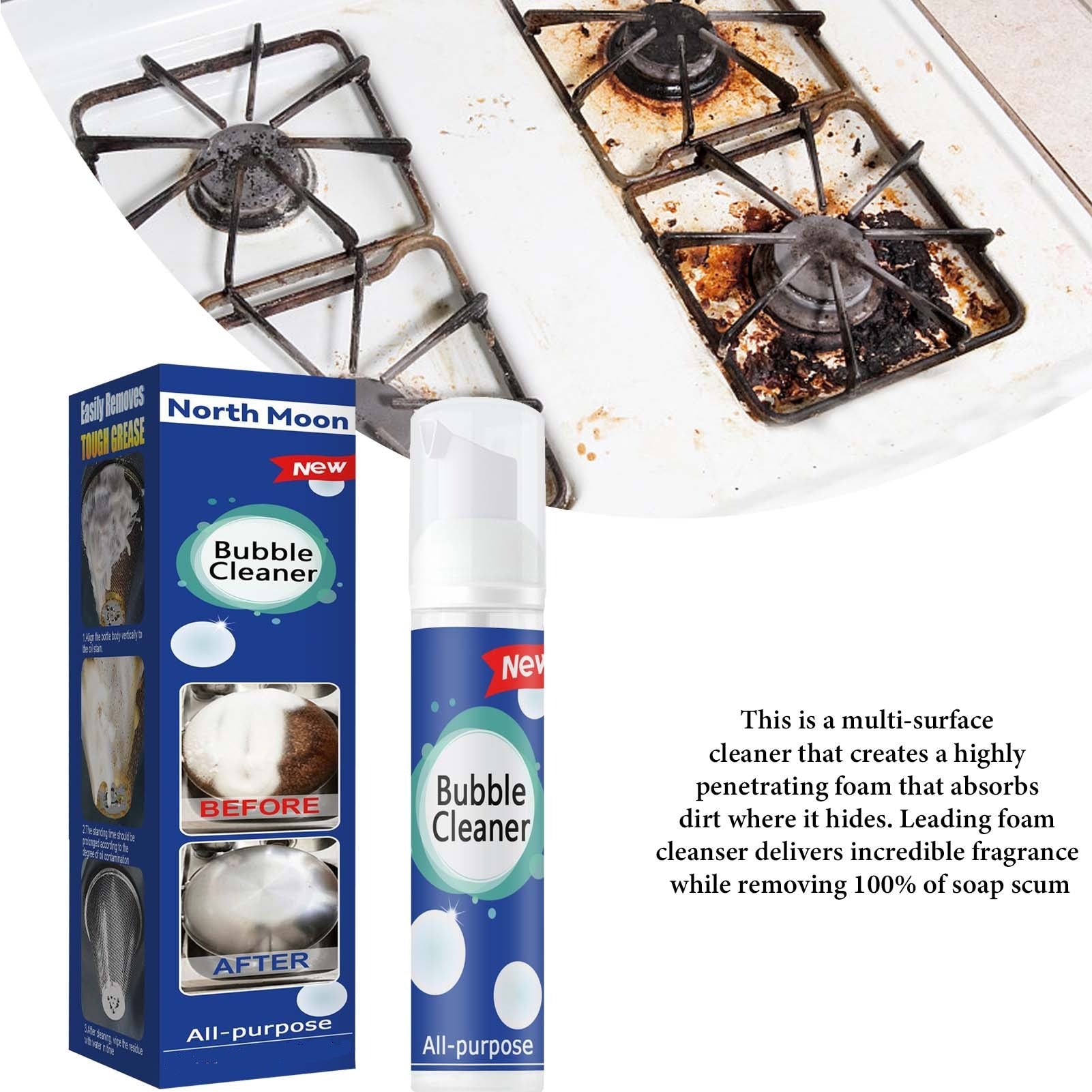 All-Purpose Foaming Bubble Detergent Spray - Givemethisnow