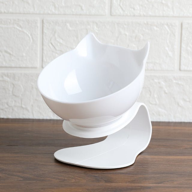 Double Bowl Cat Bowl Dog Bowl Transparent Material Non-slip - Givemethisnow