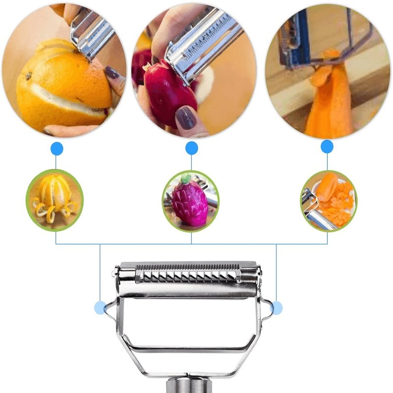 Multifunction Stainless Steel Fruit and Vegetable Grater Peeler - Givemethisnow