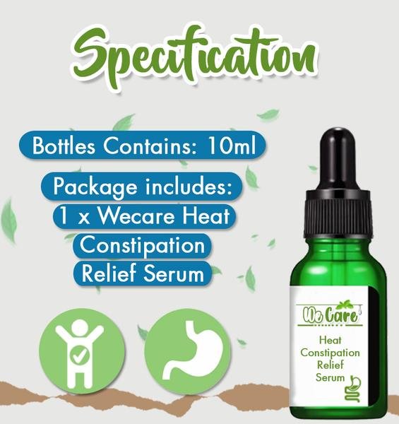 Wecare Heat Constipation Relief Serum - Givemethisnow
